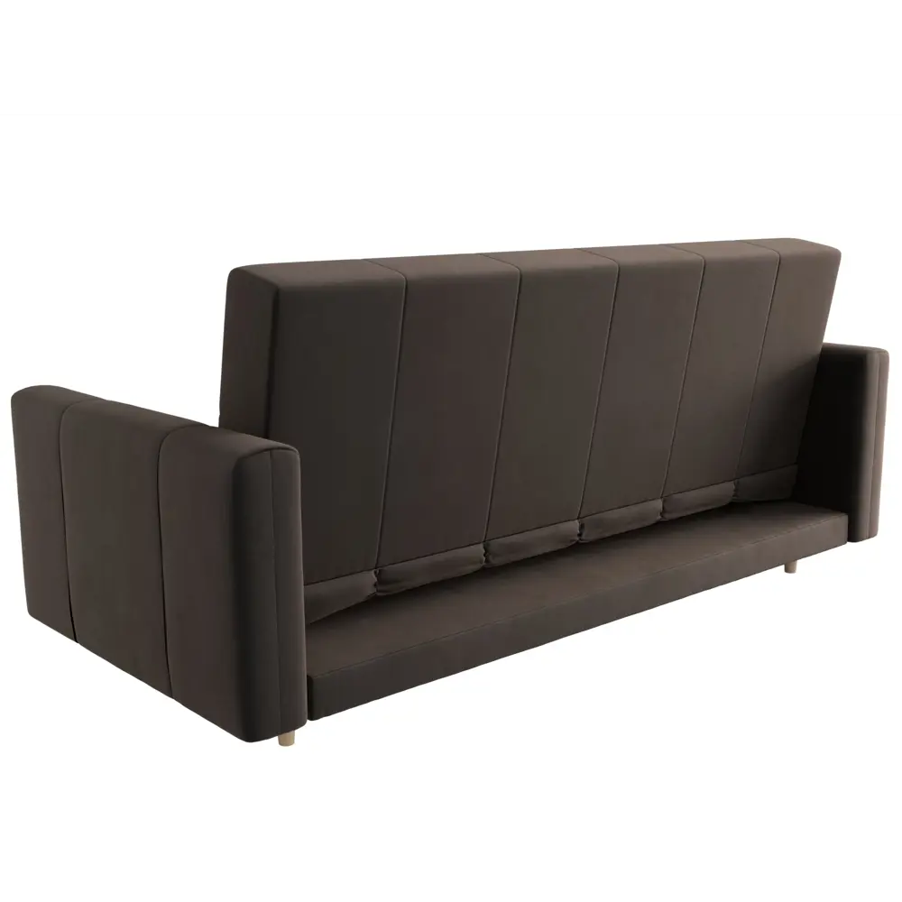 Фото 5 Диван Лига диванов Вест 214x97x92 см велюр цвет коричневый Фото 5 Диван Лига диванов Вест 214x97x92 см велюр цвет коричневый