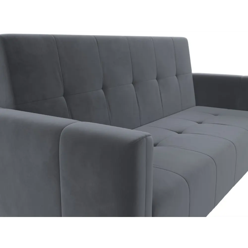 Фото 3 Диван Лига диванов Вест 214x97x92 см велюр цвет серый Фото 3 Диван Лига диванов Вест 214x97x92 см велюр цвет серый