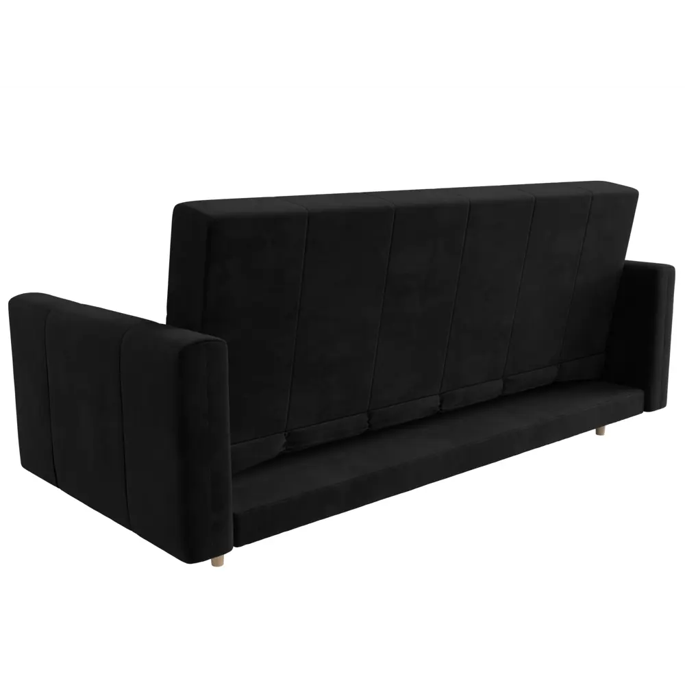 Фото 5 Диван Лига диванов Вест 214x97x92 см велюр цвет черный