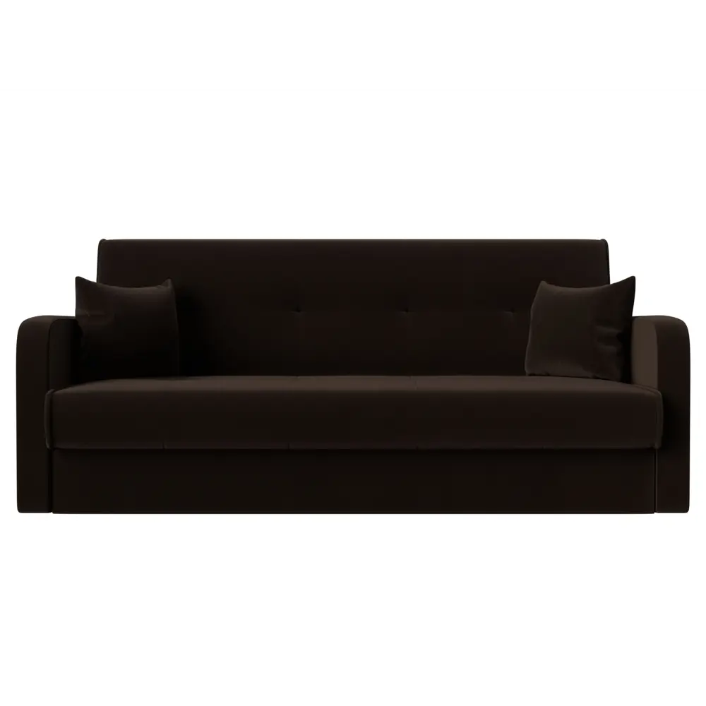 Фото 3 Диван-книжка Лига диванов Надежда 201x90x85 см микровельвет цвет коричневый Фото 3 Диван-книжка Лига диванов Надежда 201x90x85 см микровельвет цвет коричневый