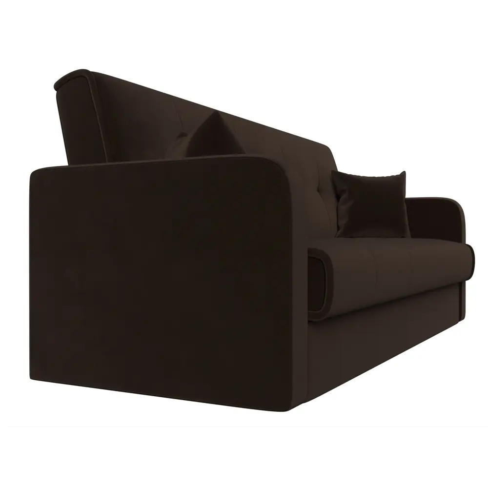 Фото 4 Диван-книжка Лига диванов Надежда 201x90x85 см микровельвет цвет коричневый Фото 4 Диван-книжка Лига диванов Надежда 201x90x85 см микровельвет цвет коричневый