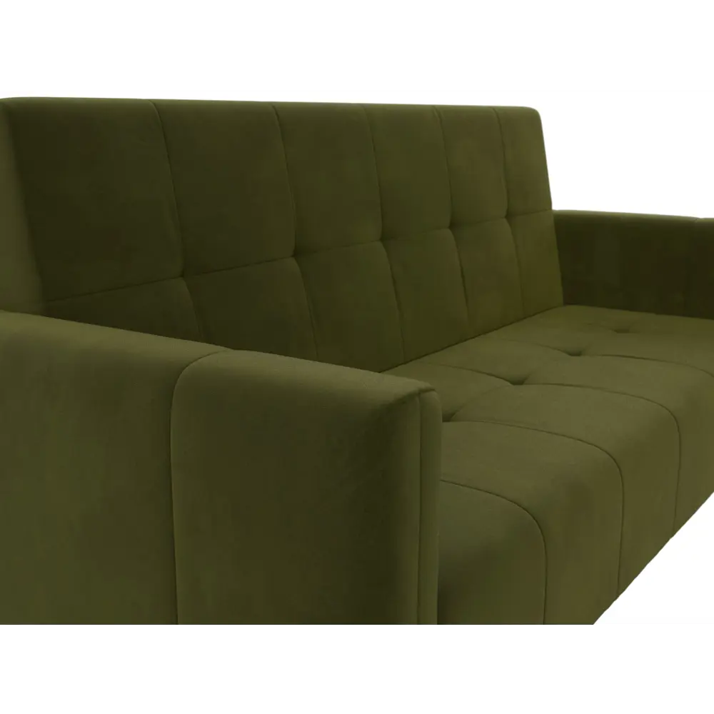 Фото 3 Диван Лига диванов Вест 214x97x92 см микровельвет цвет зеленый Фото 3 Диван Лига диванов Вест 214x97x92 см микровельвет цвет зеленый