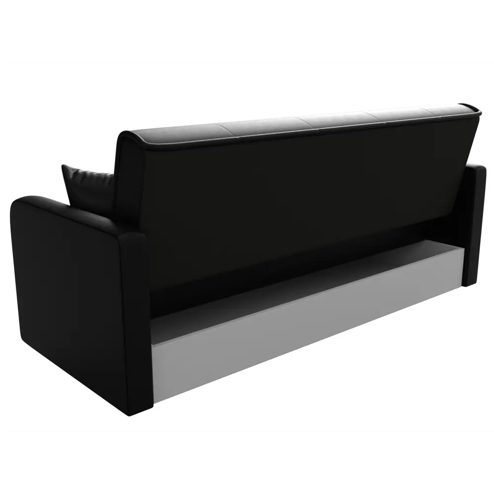 Фото 8 Диван-книжка Лига диванов Надежда 201x90x85 см экокожа цвет черный Фото 8 Диван-книжка Лига диванов Надежда 201x90x85 см экокожа цвет черный