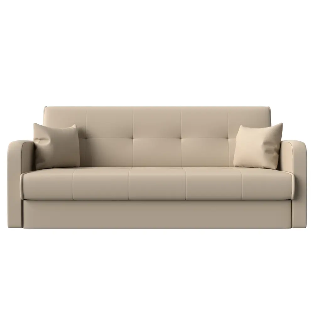 Фото 3 Диван-книжка Лига диванов Надежда 201x90x85 см экокожа цвет бежевый Фото 3 Диван-книжка Лига диванов Надежда 201x90x85 см экокожа цвет бежевый