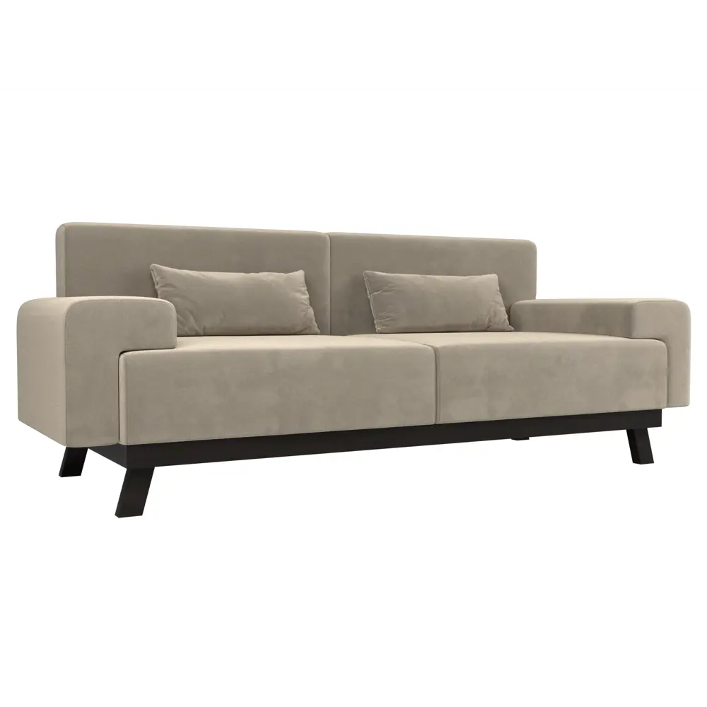 Фото Диван Лига диванов Мюнхен 109103 206x84x78 см микровельвет цвет бежевый