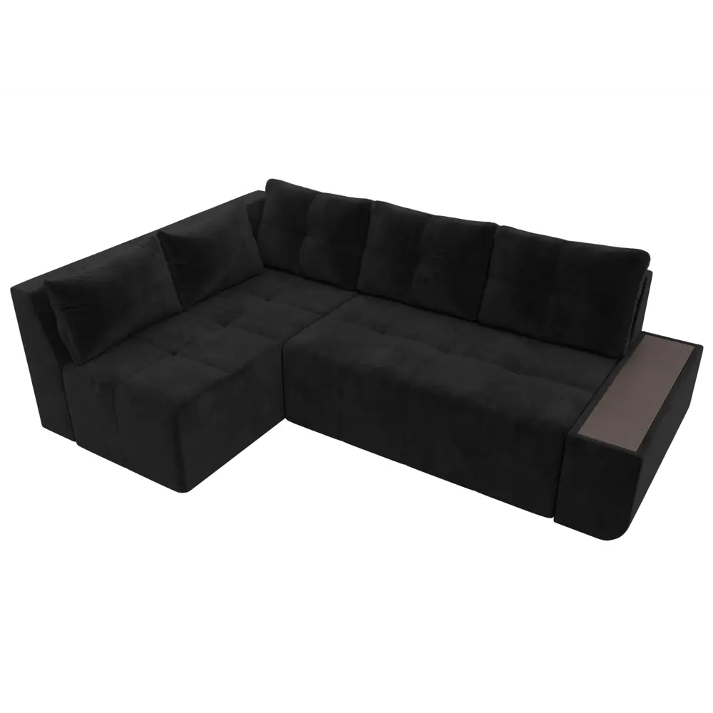 Фото 6 Диван Лига Диванов Амадэус 109697L 262x69x169 см микровельвет цвет черный Фото 6 Диван Лига Диванов Амадэус 109697L 262x69x169 см микровельвет цвет черный