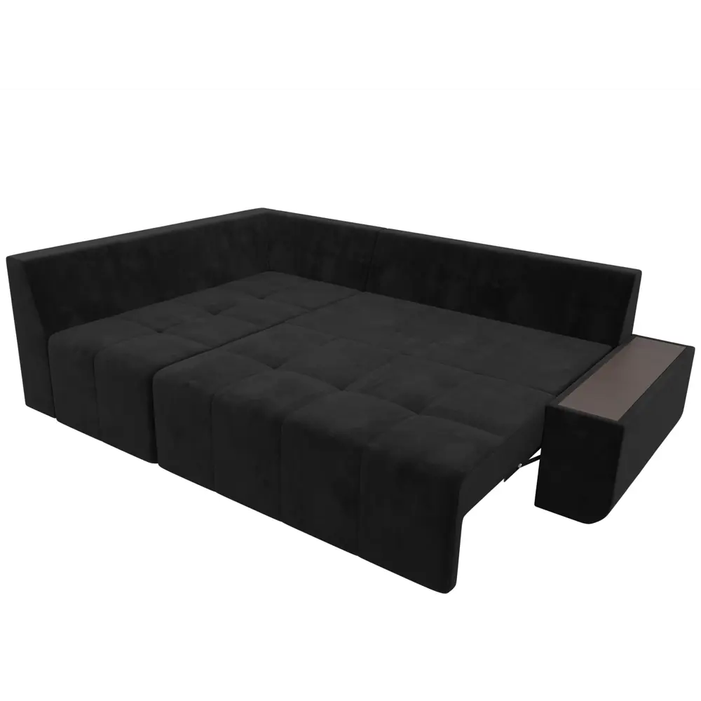 Фото 7 Диван Лига Диванов Амадэус 109697L 262x69x169 см микровельвет цвет черный Фото 7 Диван Лига Диванов Амадэус 109697L 262x69x169 см микровельвет цвет черный