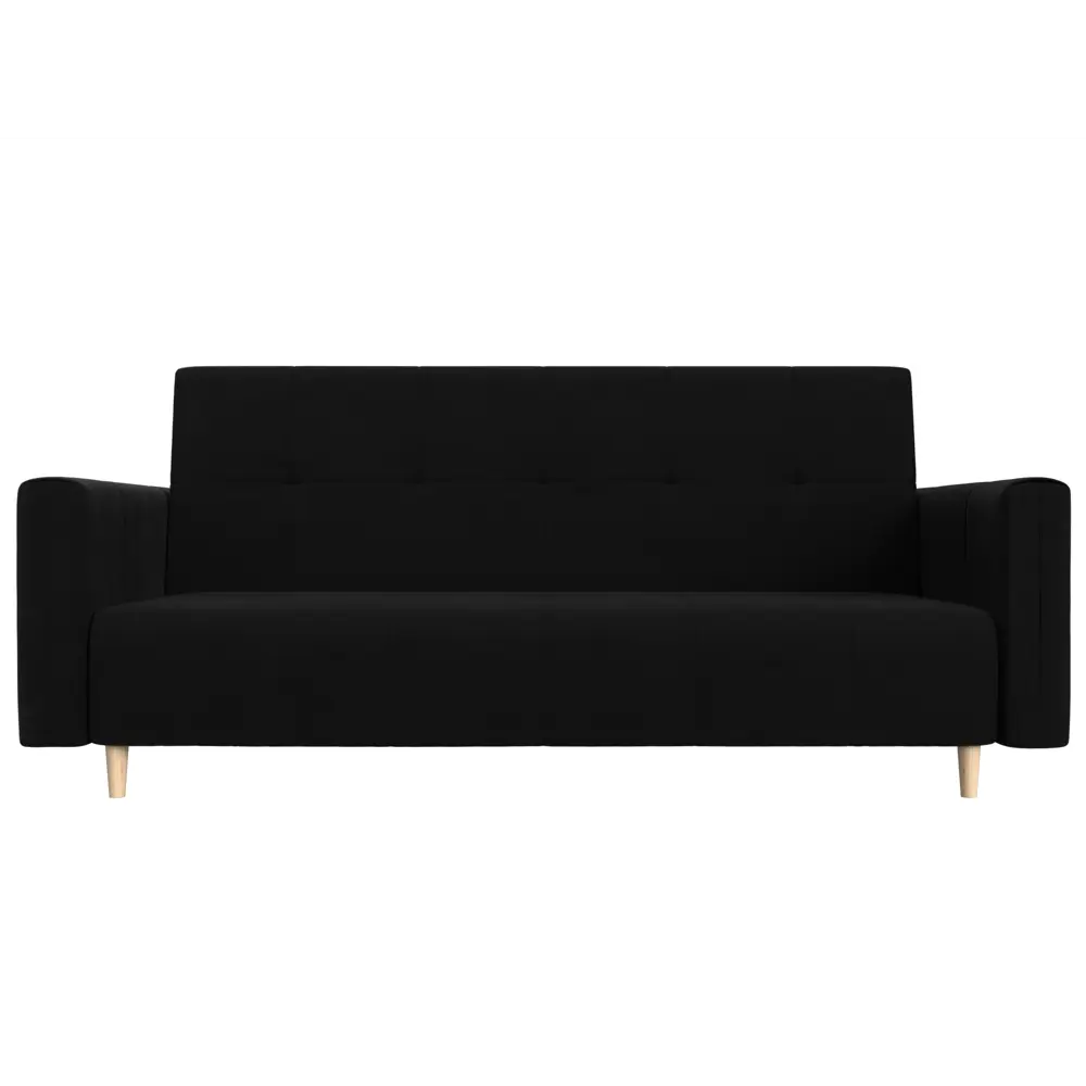 Фото 2 Диван Лига диванов Вест 214x97x92 см микровельвет цвет черный Фото 2 Диван Лига диванов Вест 214x97x92 см микровельвет цвет черный