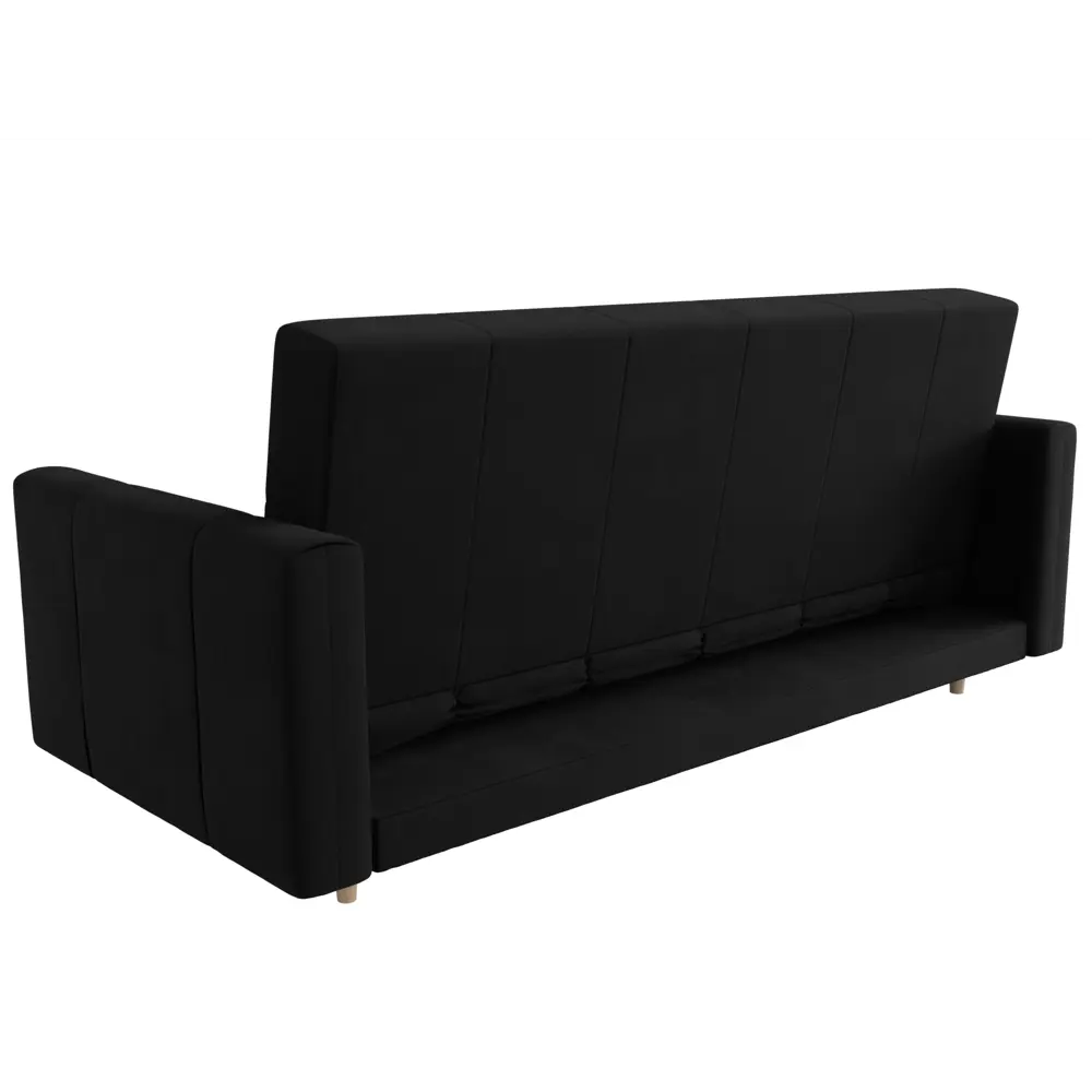 Фото 5 Диван Лига диванов Вест 214x97x92 см микровельвет цвет черный Фото 5 Диван Лига диванов Вест 214x97x92 см микровельвет цвет черный