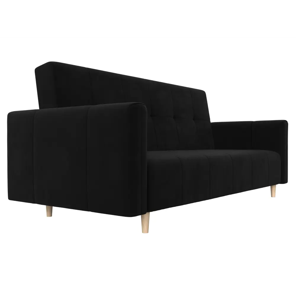 Фото 4 Диван Лига диванов Вест 214x97x92 см микровельвет цвет черный Фото 4 Диван Лига диванов Вест 214x97x92 см микровельвет цвет черный