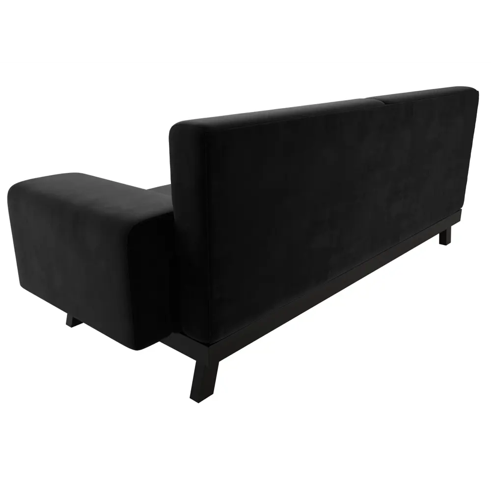 Фото 6 Диван Лига диванов Мюнхен 109102 206x84x78 см велюр цвет черный Фото 6 Диван Лига диванов Мюнхен 109102 206x84x78 см велюр цвет черный