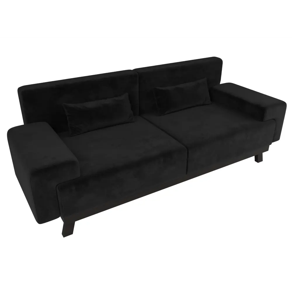 Фото 5 Диван Лига диванов Мюнхен 109102 206x84x78 см велюр цвет черный Фото 5 Диван Лига диванов Мюнхен 109102 206x84x78 см велюр цвет черный