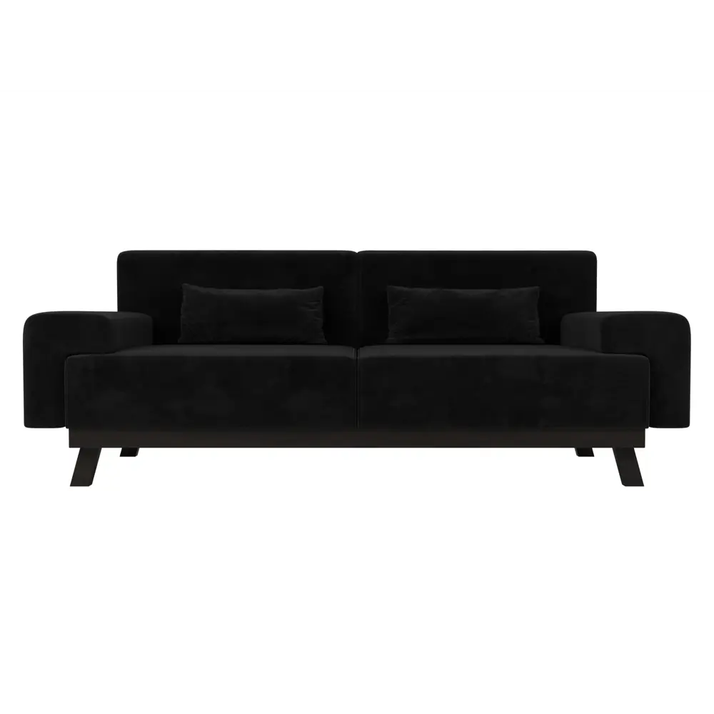 Фото 2 Диван Лига диванов Мюнхен 109102 206x84x78 см велюр цвет черный Фото 2 Диван Лига диванов Мюнхен 109102 206x84x78 см велюр цвет черный