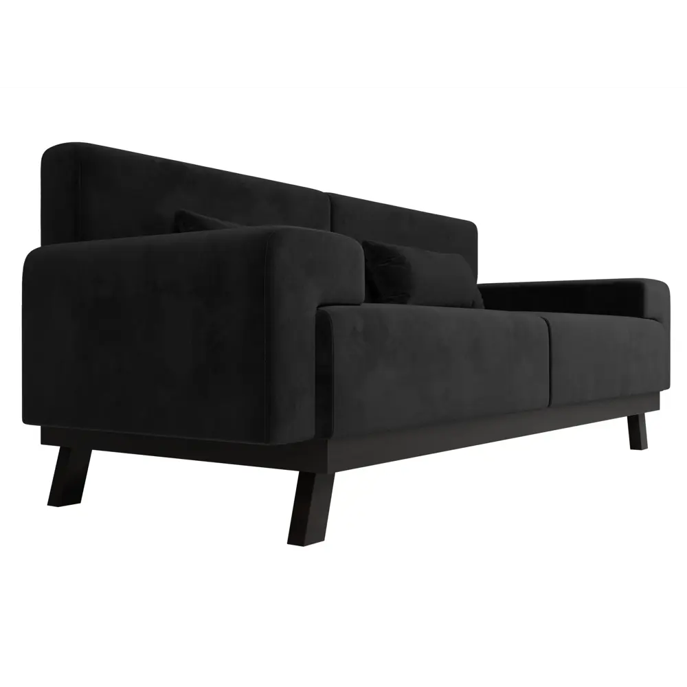 Фото 3 Диван Лига диванов Мюнхен 109102 206x84x78 см велюр цвет черный Фото 3 Диван Лига диванов Мюнхен 109102 206x84x78 см велюр цвет черный