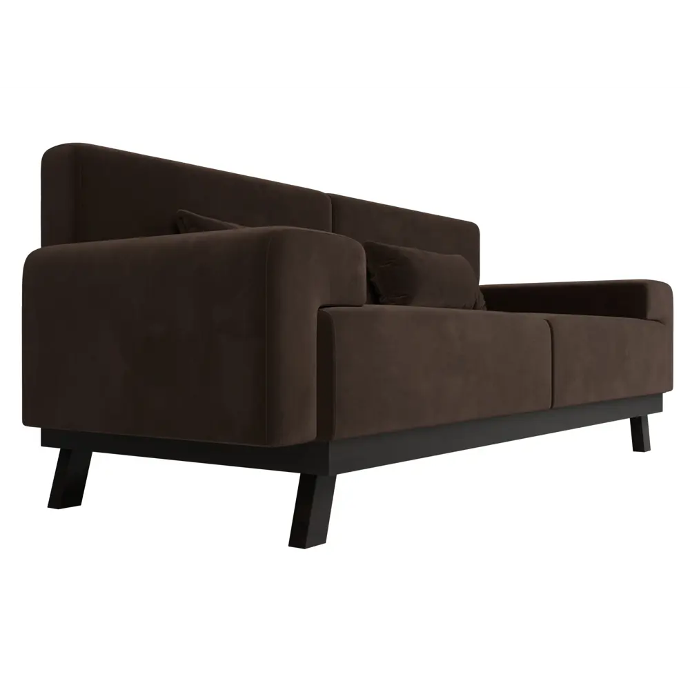 Фото 3 Диван Лига диванов Мюнхен 109107 206x84x78 см микровельвет цвет коричневый