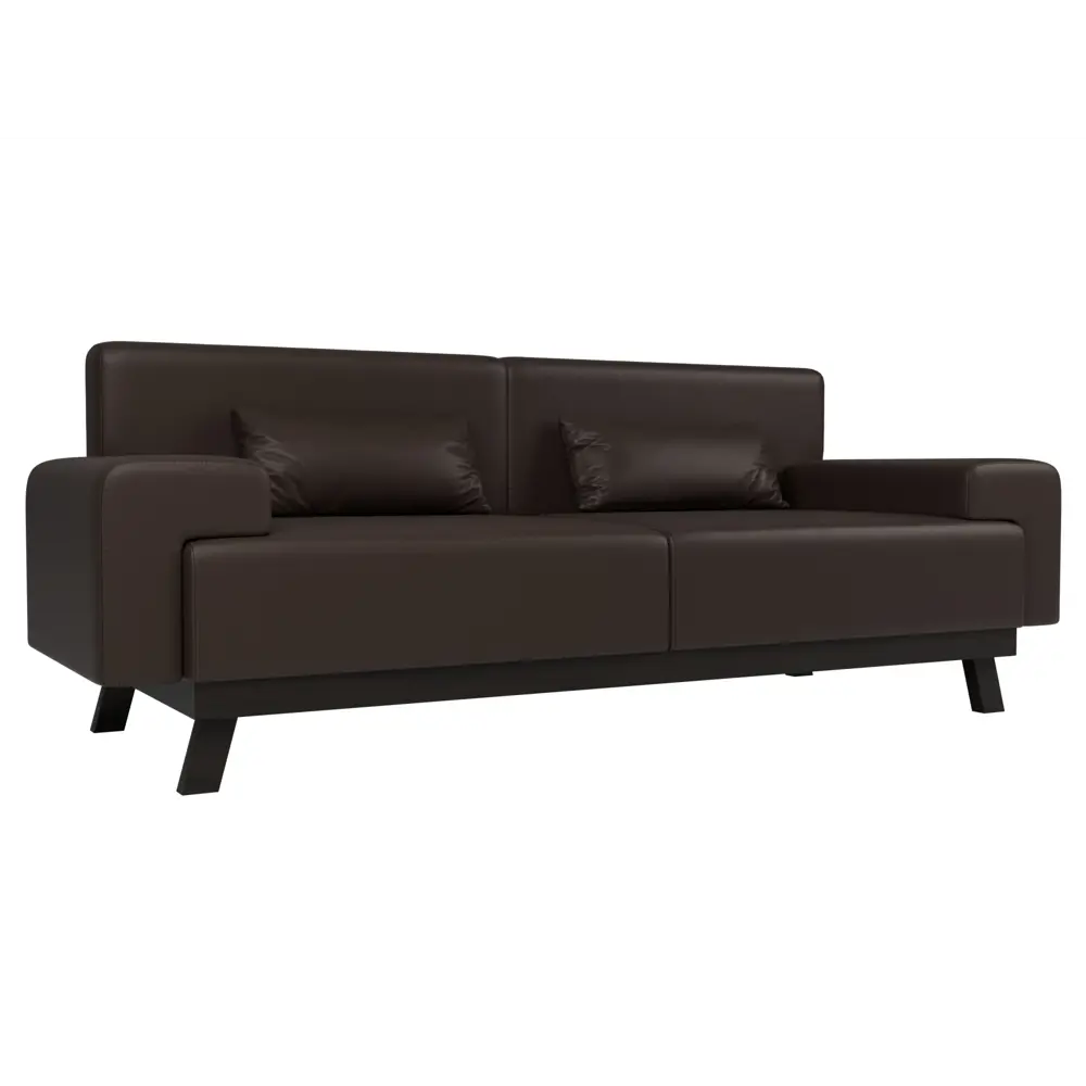 Фото Диван Лига диванов Мюнхен 109116 206x84x78 см экокожа цвет коричневый Фото Диван Лига диванов Мюнхен 109116 206x84x78 см экокожа цвет коричневый