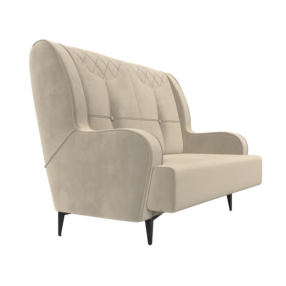 Фото 3 Диван Лига диванов Неаполь 138x101x80 см микровельвет цвет бежевый Фото 3 Диван Лига диванов Неаполь 138x101x80 см микровельвет цвет бежевый