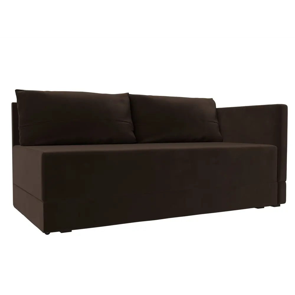 Фото 2 Кушетка Лига Диванов Никас 118408 150x73x82 см вельвет цвет коричневый Фото 2 Кушетка Лига Диванов Никас 118408 150x73x82 см вельвет цвет коричневый