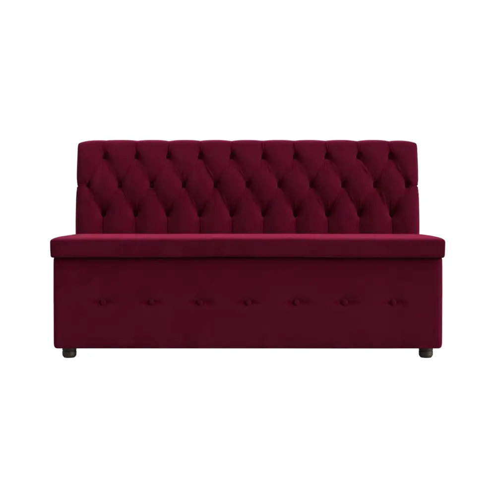 Фото 2 Диван Лига Диванов Вента 113266 152x88x59 см вельвет цвет бордовый Фото 2 Диван Лига Диванов Вента 113266 152x88x59 см вельвет цвет бордовый