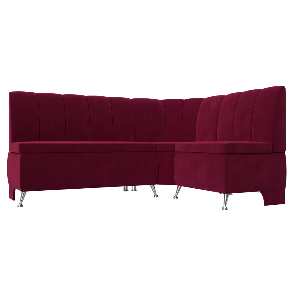 Фото Диван Лига Диванов Кантри правый угол 172x88x134 см микровельвет цвет бордовый Фото Диван Лига Диванов Кантри правый угол 172x88x134 см микровельвет цвет бордовый