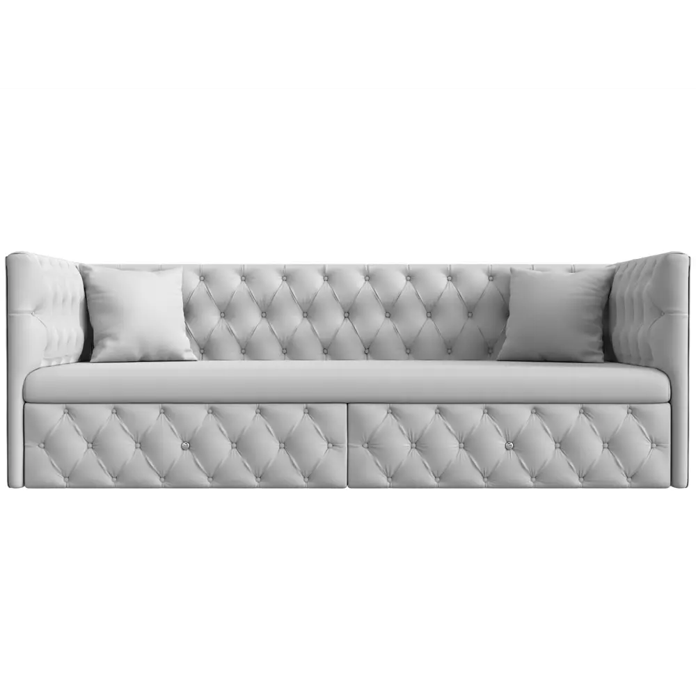 Фото Диван Лига Диванов Найс 107121 204x78x87 см экокожа цвет белый Фото Диван Лига Диванов Найс 107121 204x78x87 см экокожа цвет белый