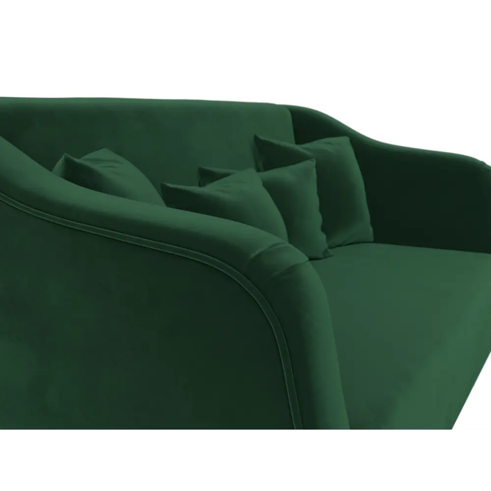 Фото 4 Диван Лига Диванов Киото 153x92x81 см велюр цвет зеленый