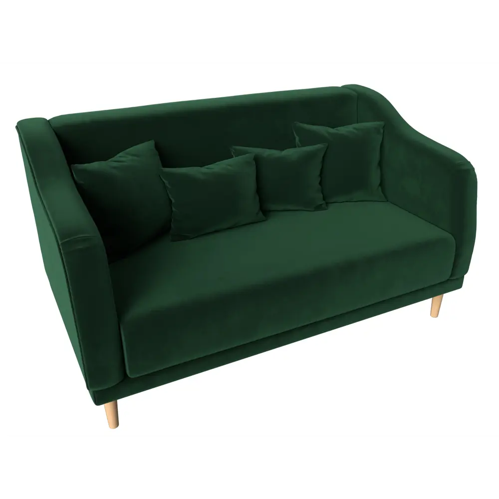 Фото 5 Диван Лига Диванов Киото 153x92x81 см велюр цвет зеленый