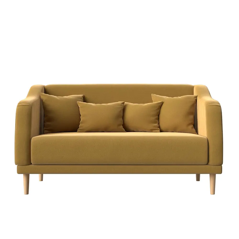 Фото 2 Диван Лига Диванов Киото 153x92x81 см микровельвет цвет желтый Фото 2 Диван Лига Диванов Киото 153x92x81 см микровельвет цвет желтый