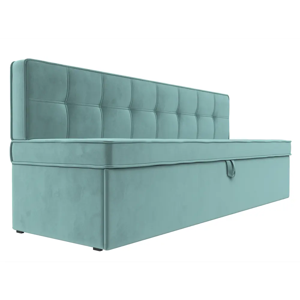 Фото 3 Диван Лига Диванов Техас 184x83x64 см велюр цвет бирюзовый Фото 3 Диван Лига Диванов Техас 184x83x64 см велюр цвет бирюзовый