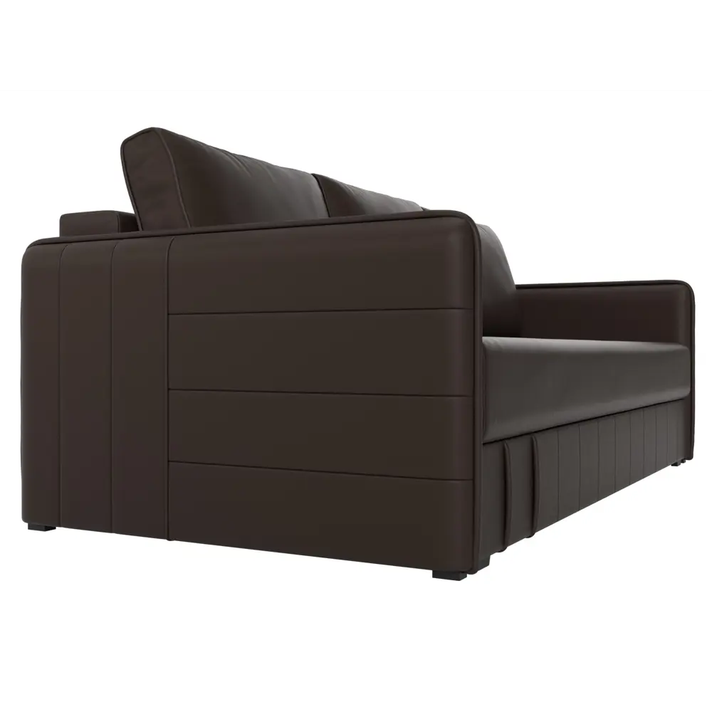 Фото 4 Диван Лига Диванов Слим 119798 204x90x105 см искусственная кожа цвет коричневый Фото 4 Диван Лига Диванов Слим 119798 204x90x105 см искусственная кожа цвет коричневый