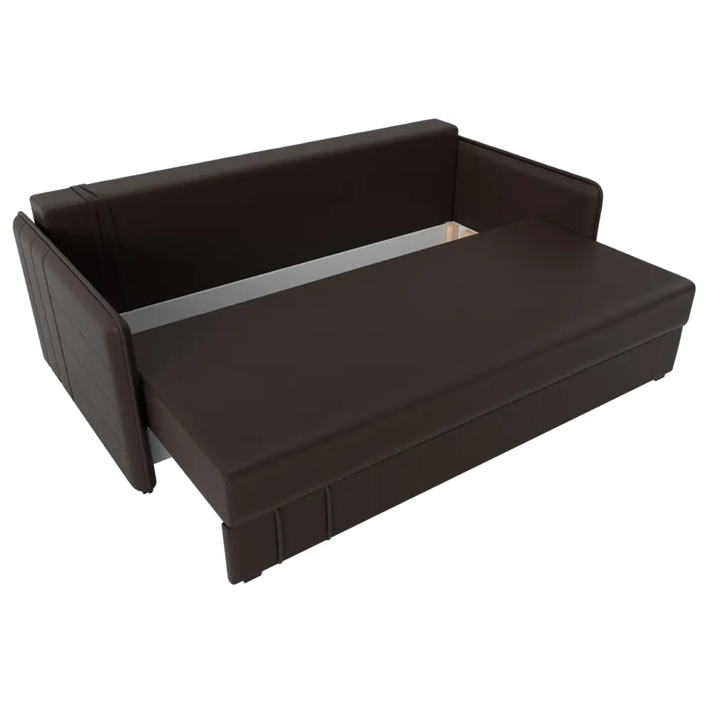 Фото 8 Диван Лига Диванов Слим 119798 204x90x105 см искусственная кожа цвет коричневый Фото 8 Диван Лига Диванов Слим 119798 204x90x105 см искусственная кожа цвет коричневый