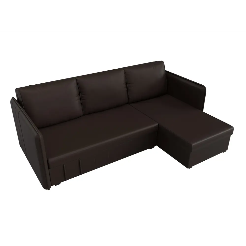 Фото 6 Диван Лига Диванов Слим 119986 213x85x140 см искусственная кожа цвет коричневый Фото 6 Диван Лига Диванов Слим 119986 213x85x140 см искусственная кожа цвет коричневый