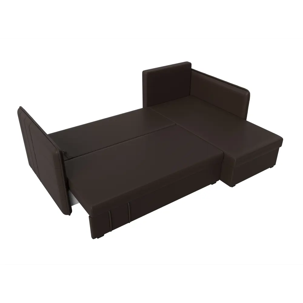 Фото 8 Диван Лига Диванов Слим 119986 213x85x140 см искусственная кожа цвет коричневый Фото 8 Диван Лига Диванов Слим 119986 213x85x140 см искусственная кожа цвет коричневый