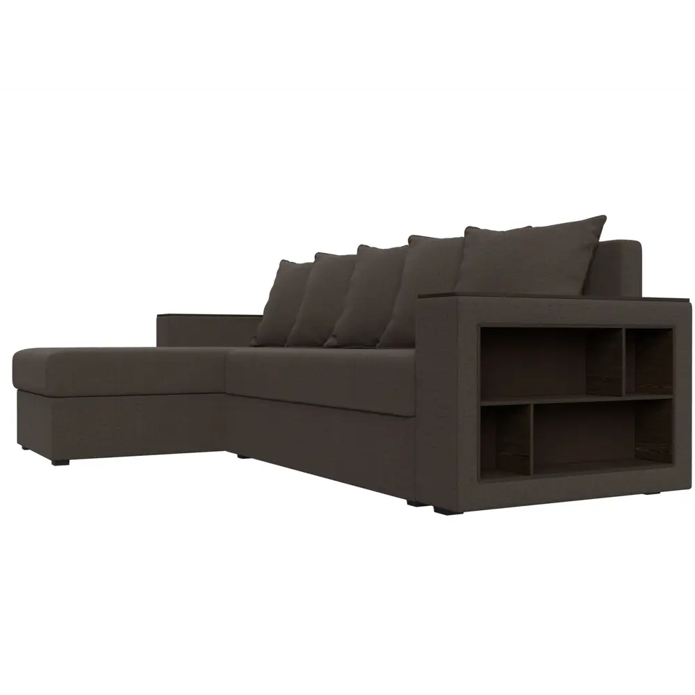 Фото 4 Диван Лига Диванов Дубай Лайт 121639L 241x80x140 см рогожка цвет амур коричневый Фото 4 Диван Лига Диванов Дубай Лайт 121639L 241x80x140 см рогожка цвет амур коричневый