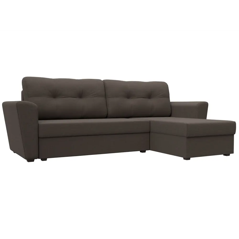 Фото Диван Лига Диванов Амстердам лайт 121168 238x90x141 см рогожка цвет амур коричневый Фото Диван Лига Диванов Амстердам лайт 121168 238x90x141 см рогожка цвет амур коричневый