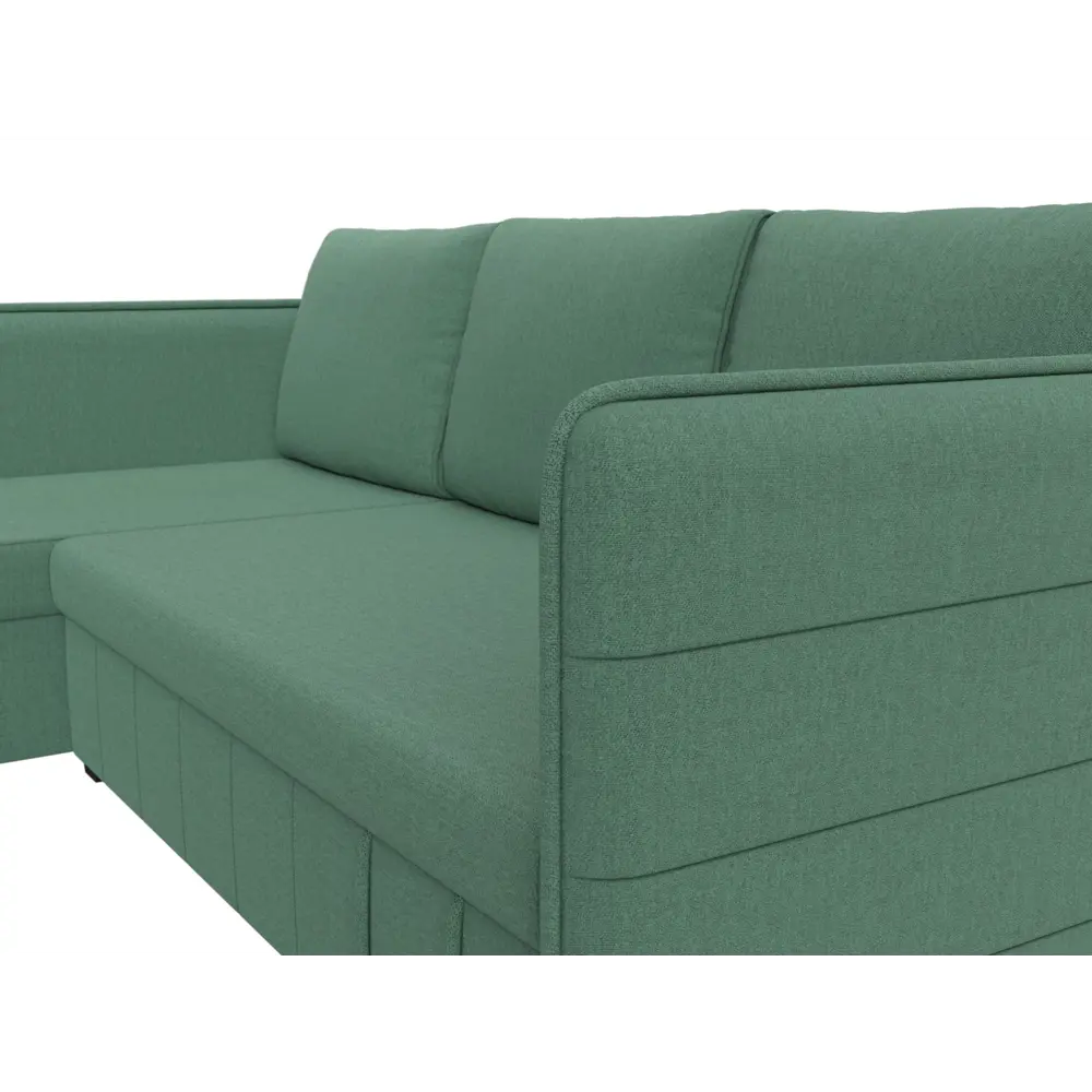 Фото 3 Диван Лига Диванов Слим 121151L 213x85x140 см рогожка цвет амур зеленый Фото 3 Диван Лига Диванов Слим 121151L 213x85x140 см рогожка цвет амур зеленый