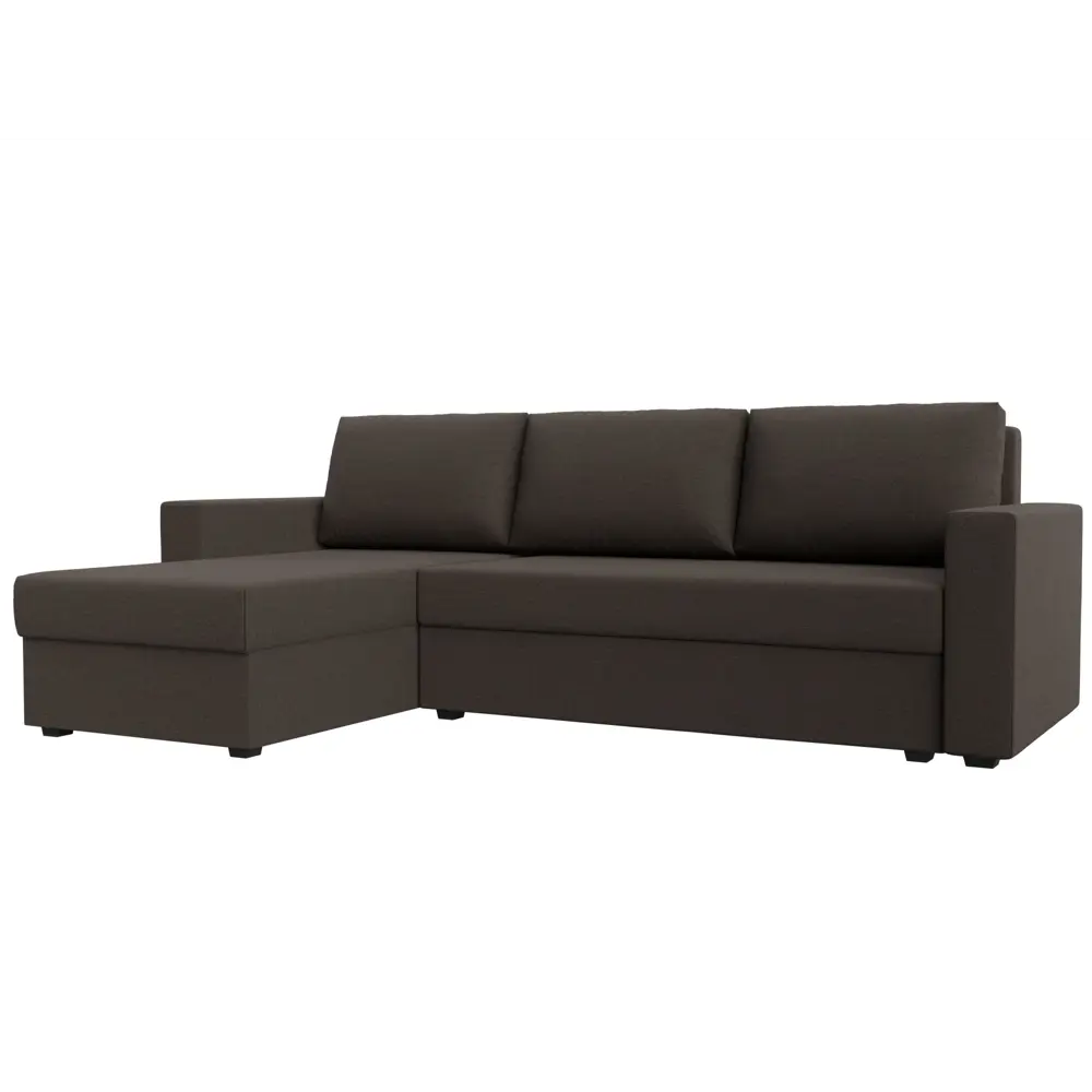 Фото Диван Лига Диванов Траумберг Лайт 121138L 227x90x141 см рогожка цвет амур коричневый Фото Диван Лига Диванов Траумберг Лайт 121138L 227x90x141 см рогожка цвет амур коричневый