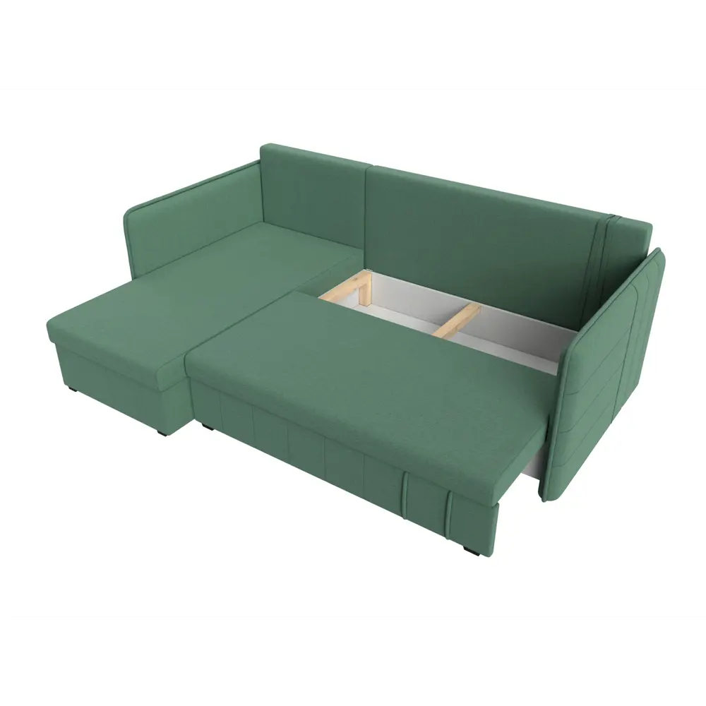 Фото 7 Диван Лига Диванов Слим 121151L 213x85x140 см рогожка цвет амур зеленый Фото 7 Диван Лига Диванов Слим 121151L 213x85x140 см рогожка цвет амур зеленый