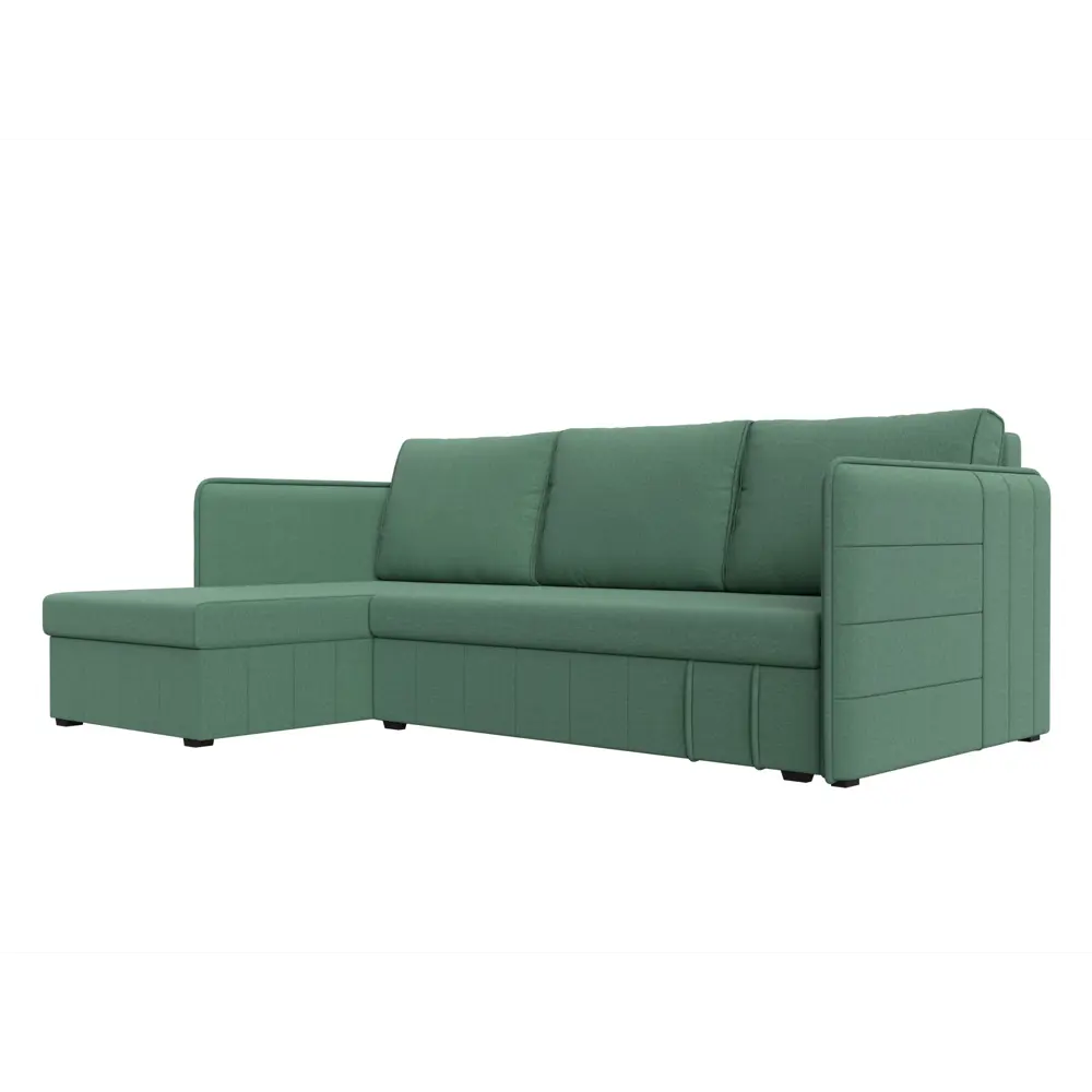 Фото Диван Лига Диванов Слим 121151L 213x85x140 см рогожка цвет амур зеленый Фото Диван Лига Диванов Слим 121151L 213x85x140 см рогожка цвет амур зеленый