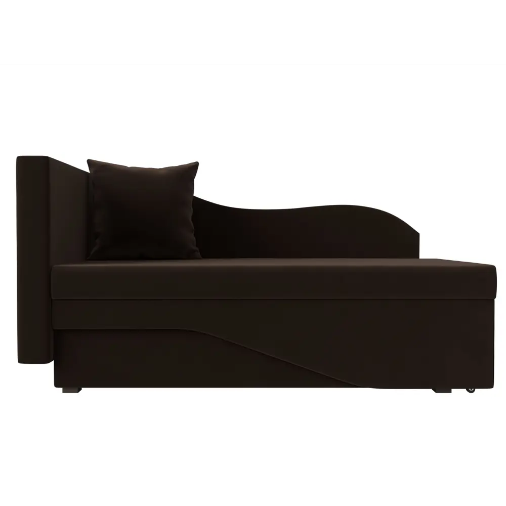 Фото 2 Диван Лига Диванов Гармония 28143L 135x80x75 см вельвет цвет коричневый Фото 2 Диван Лига Диванов Гармония 28143L 135x80x75 см вельвет цвет коричневый