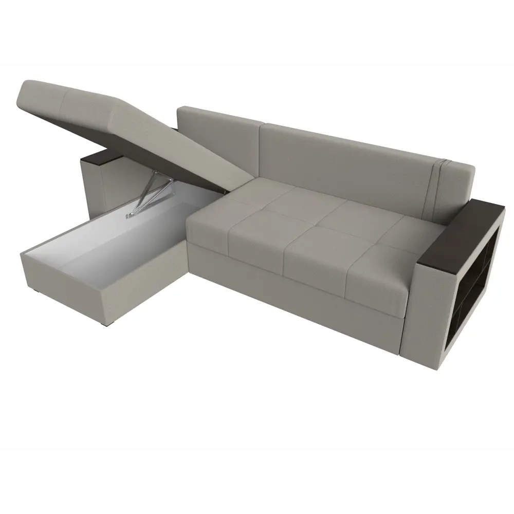 Фото 9 Диван Лига Диванов Дубай Лайт 121638L 241x80x140 см рогожка цвет амур бежевый