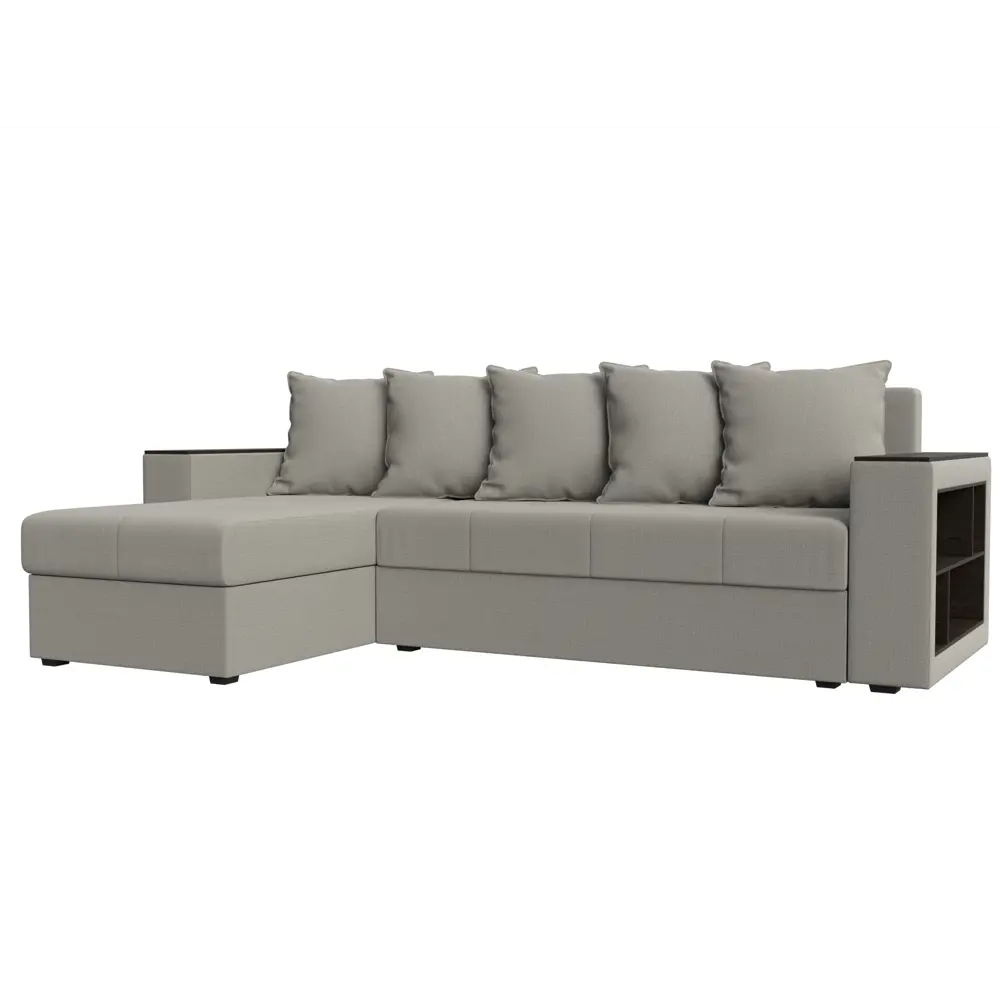 Фото Диван Лига Диванов Дубай Лайт 121638L 241x80x140 см рогожка цвет амур бежевый