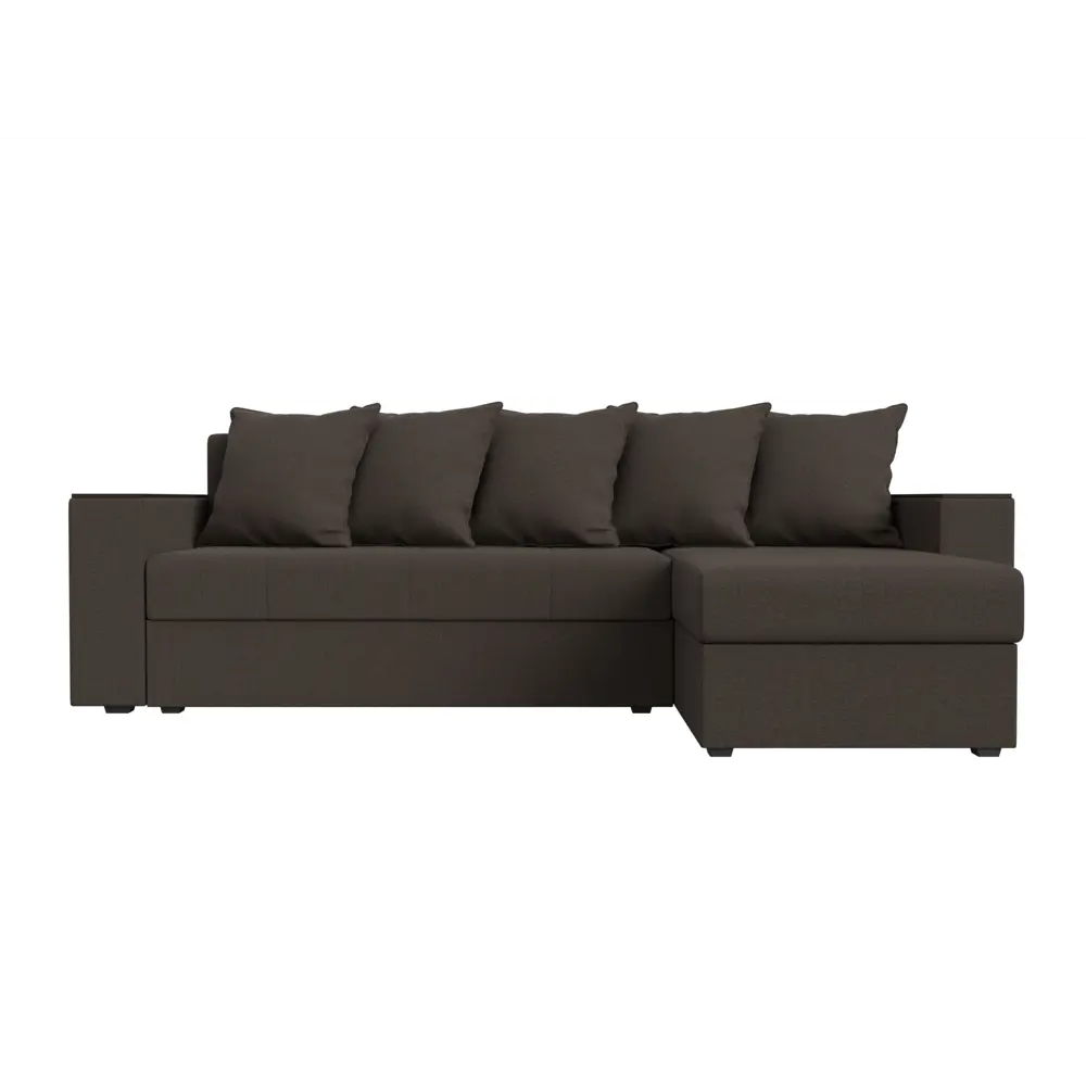 Фото 2 Диван Лига Диванов Дубай Лайт 121639 241x80x140 см рогожка цвет амур коричневый Фото 2 Диван Лига Диванов Дубай Лайт 121639 241x80x140 см рогожка цвет амур коричневый