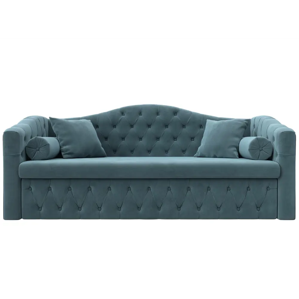 Фото 2 Диван Лига диванов Мечта 208x101x88 см велюр цвет бирюзовый Фото 2 Диван Лига диванов Мечта 208x101x88 см велюр цвет бирюзовый