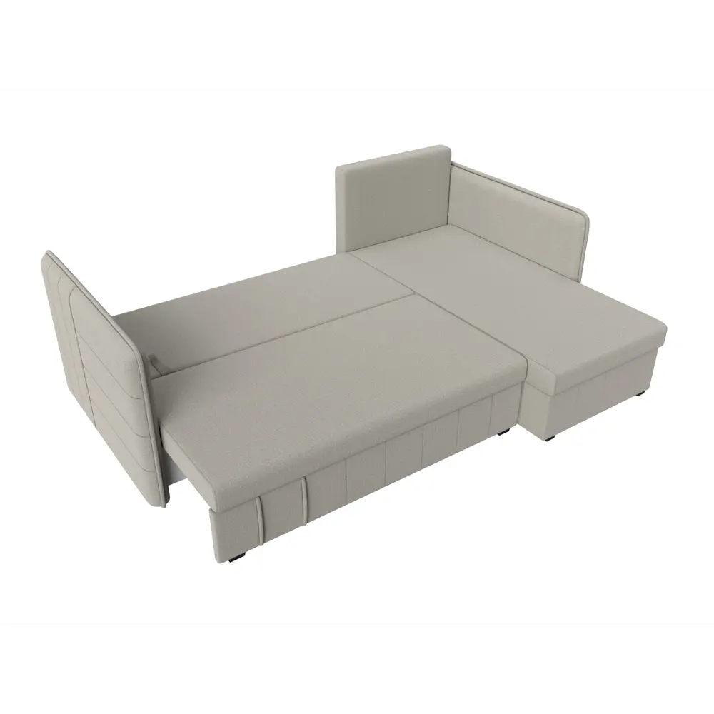 Фото 8 Диван Лига Диванов Слим 121147 213x85x140 см рогожка цвет амур бежевый