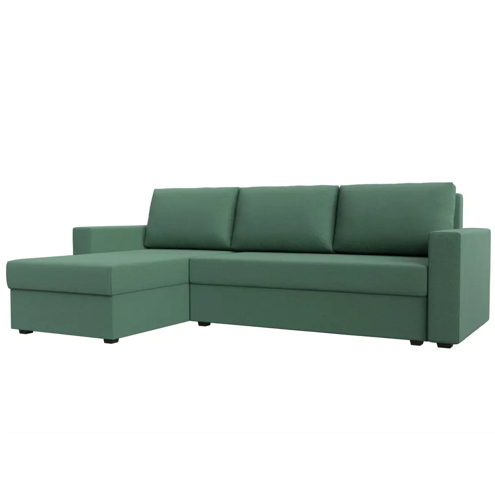 Фото Диван Лига Диванов Траумберг Лайт 121141L 227x90x141 см рогожка цвет амур зеленый Фото Диван Лига Диванов Траумберг Лайт 121141L 227x90x141 см рогожка цвет амур зеленый