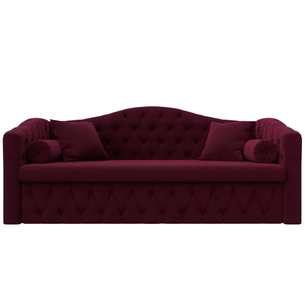 Фото 2 Диван Лига диванов Мечта 208x101x88 см микровельвет цвет бордовый Фото 2 Диван Лига диванов Мечта 208x101x88 см микровельвет цвет бордовый