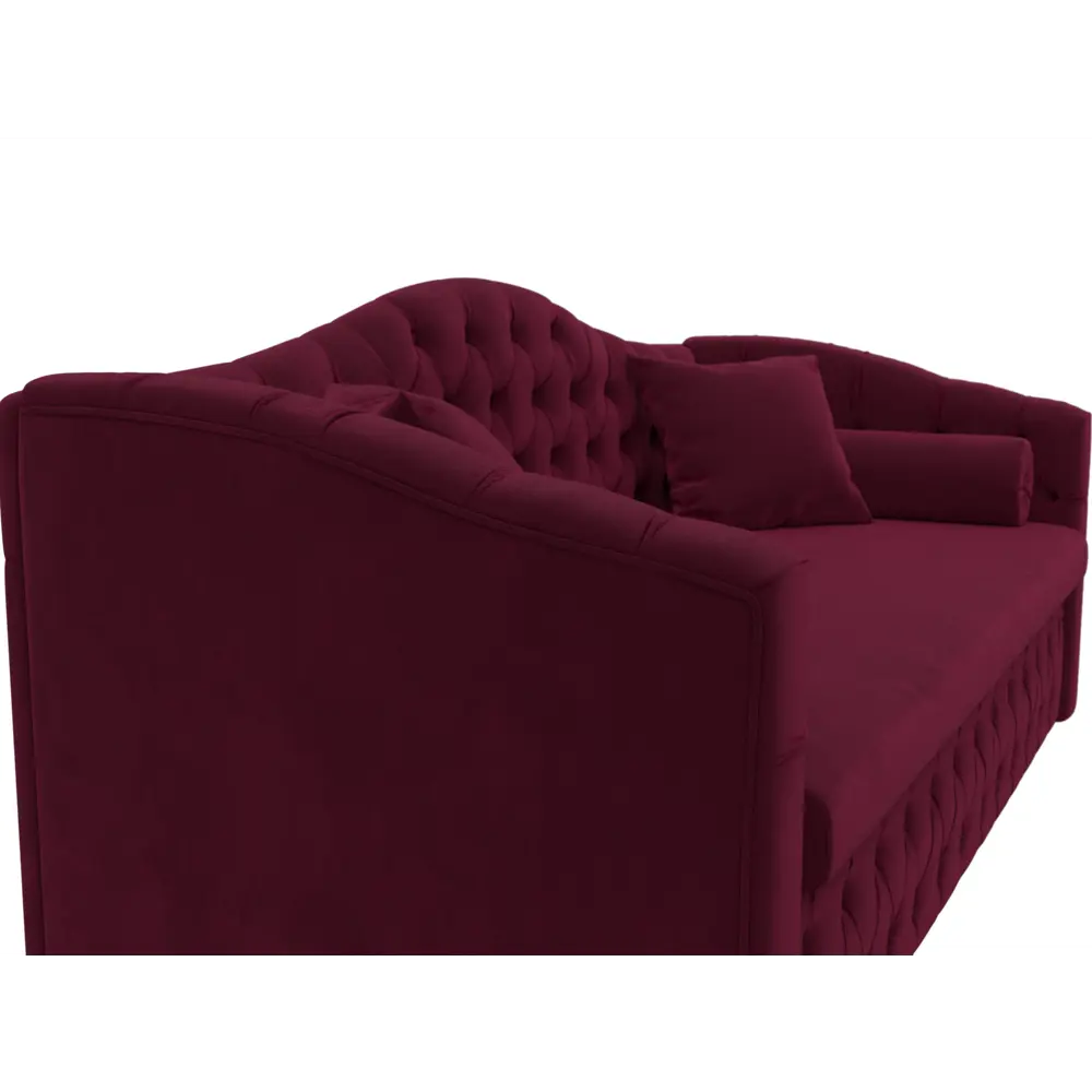 Фото 3 Диван Лига диванов Мечта 208x101x88 см микровельвет цвет бордовый Фото 3 Диван Лига диванов Мечта 208x101x88 см микровельвет цвет бордовый