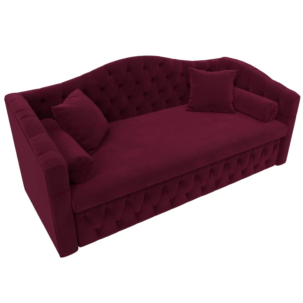 Фото 6 Диван Лига диванов Мечта 208x101x88 см микровельвет цвет бордовый Фото 6 Диван Лига диванов Мечта 208x101x88 см микровельвет цвет бордовый