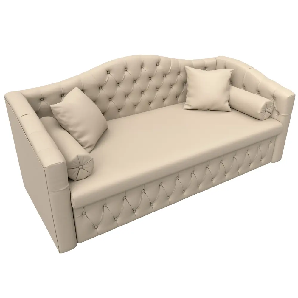 Фото 6 Диван Лига диванов Мечта 208x101x88 см экокожа цвет бежевый Фото 6 Диван Лига диванов Мечта 208x101x88 см экокожа цвет бежевый